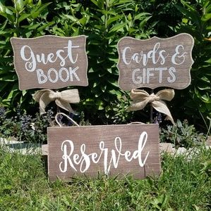 Wedding Signs - 3 Pack